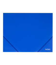  Mapă din plastic cu benzi elastice A4,albastră, NOKI 